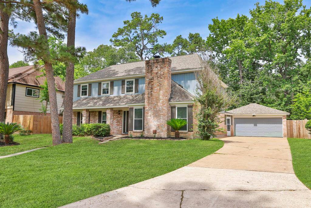 Long driveway can accommodate a multi-car family. EV outlet was added in the garage. New garage door opener installed in 2025 with Smart Tech (can be controlled by app on phone).