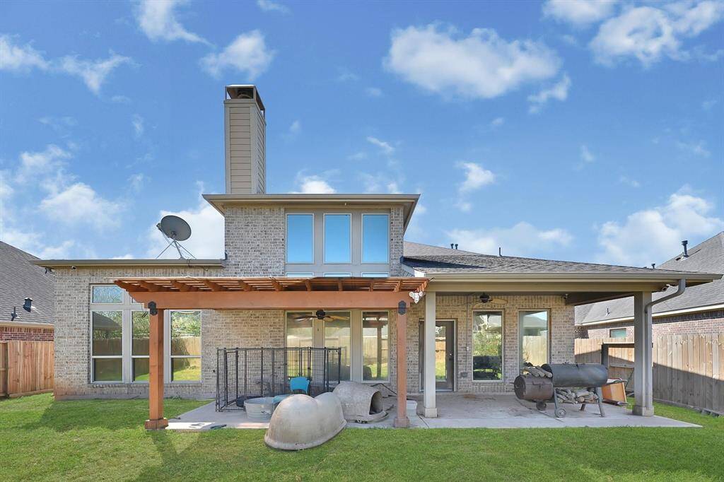 Extended and upgraded covered patio