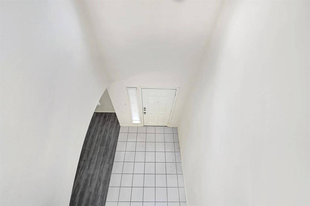 View from upstairs overlooking the entryway.