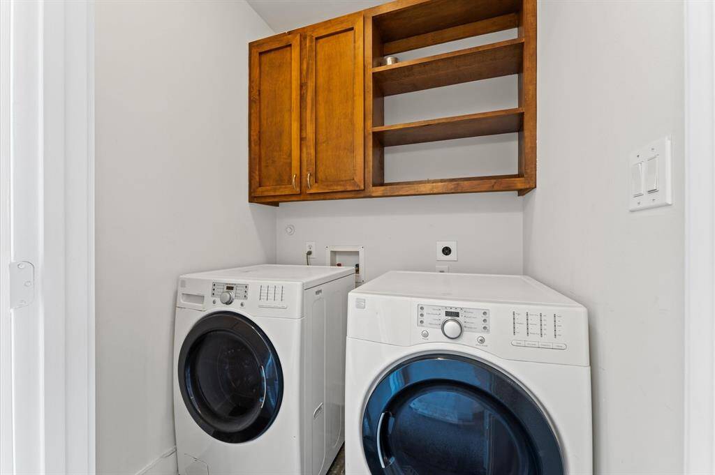 Washer & dryer stay with home