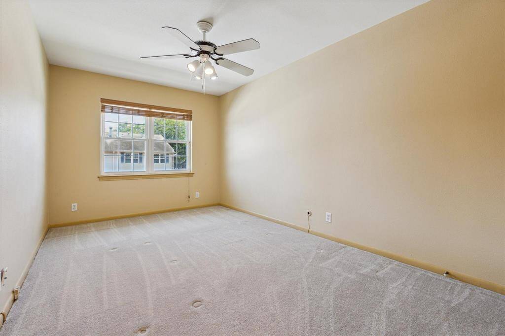 Bedroom #2 has recent carpeting, as well. It is also located right across from the second bathroom upstairs.