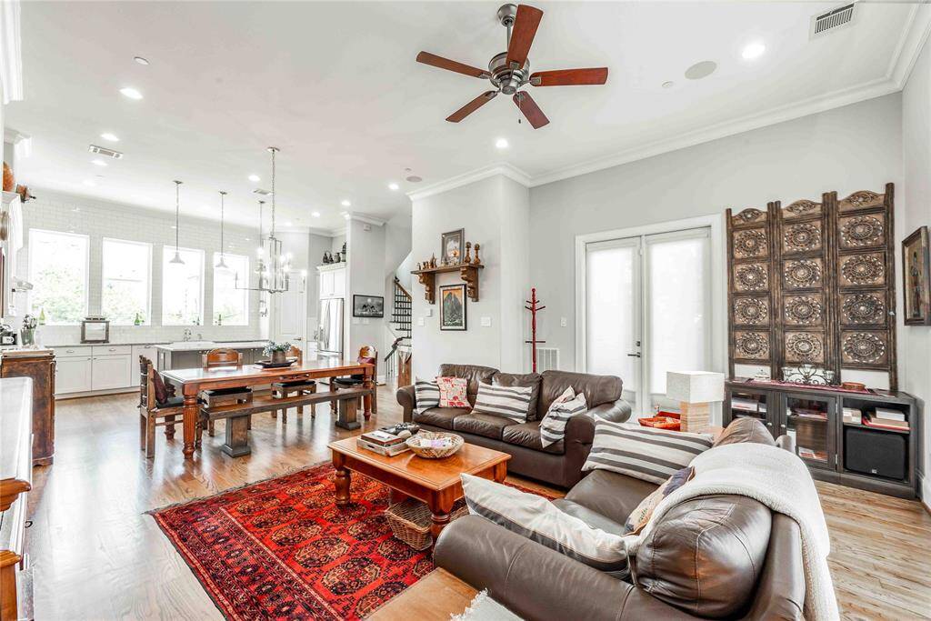 Open Concept offers views from living room to kitchen