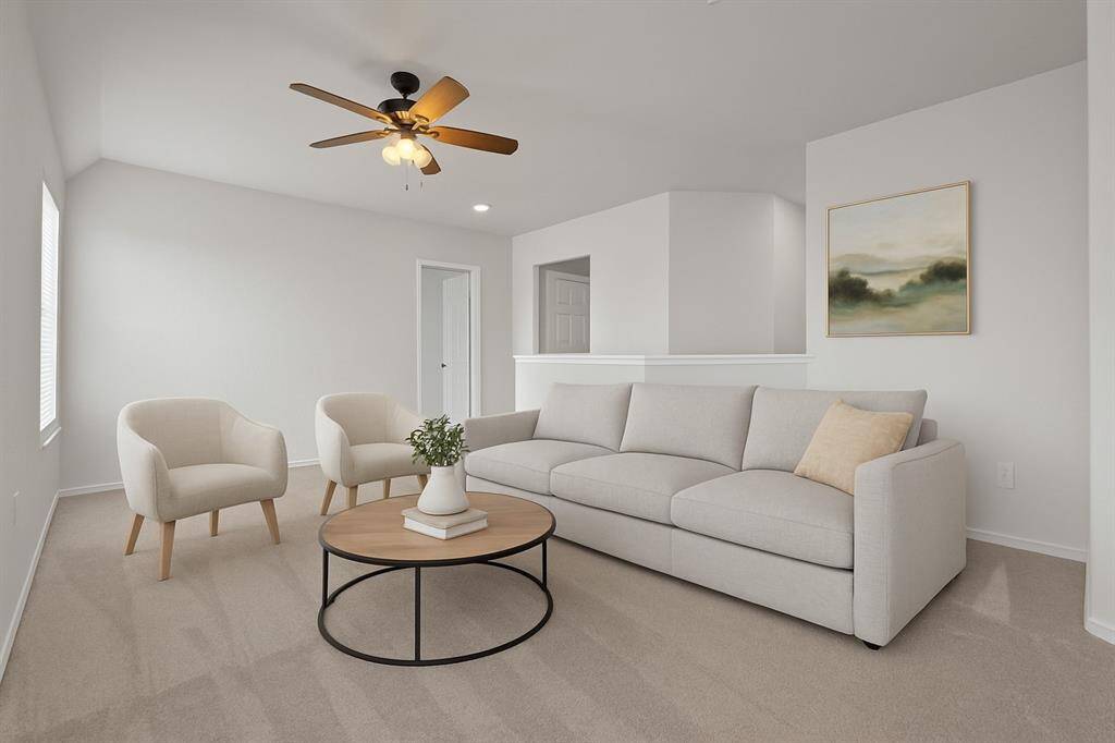 Virtually staged Game room