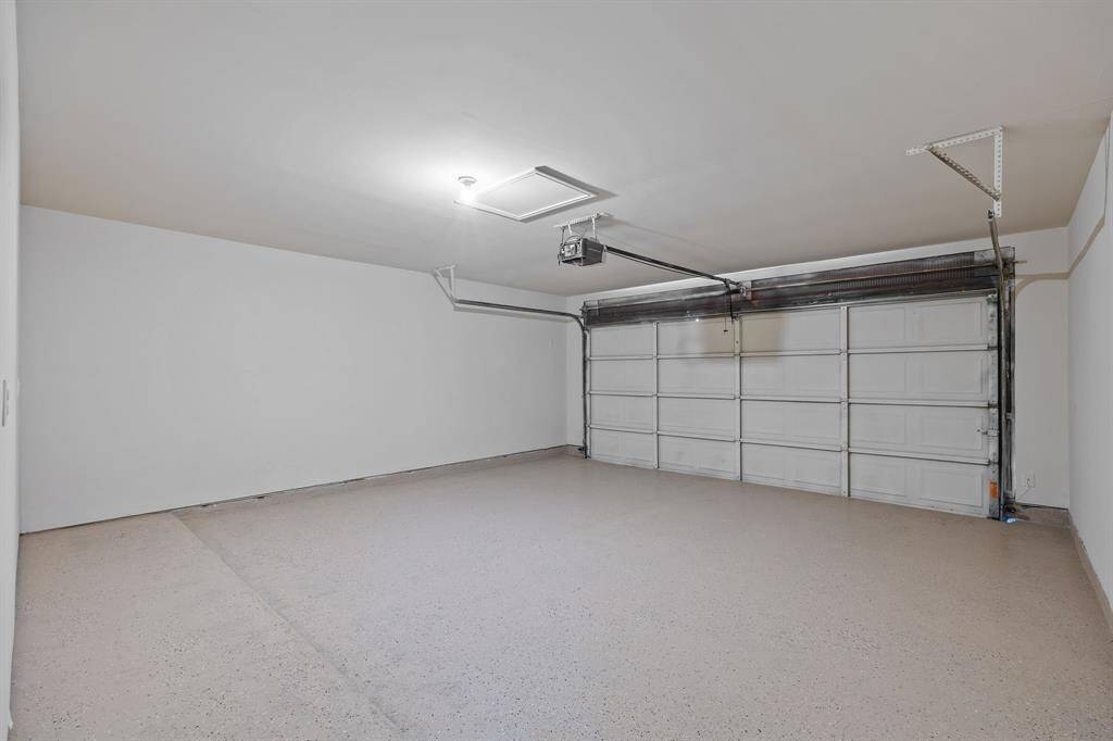 Garage with Epoxy Flake flooring
