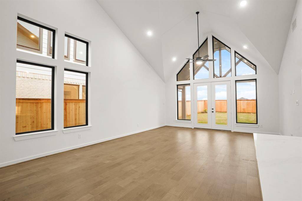 Natural light flows abundantly through the multiple windows in this home.