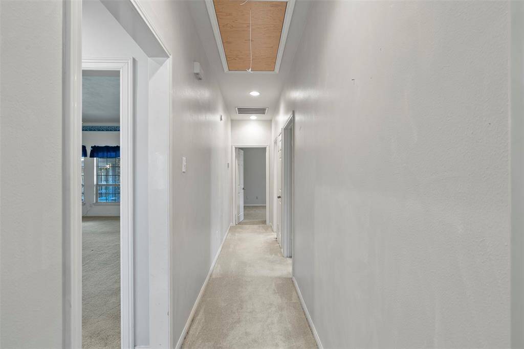 Bedrooms are off the hallway!