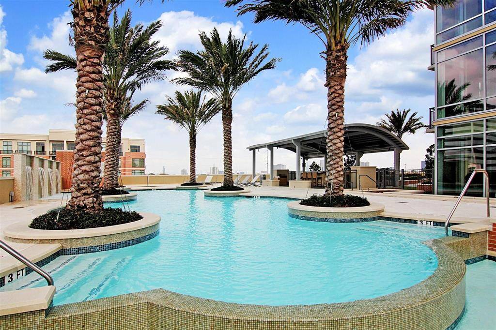 Escape the city and relax in the sunken resort-style heated pool