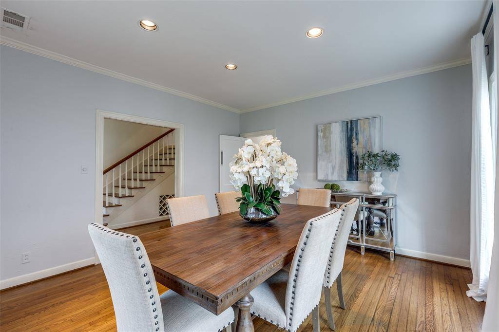 Formal dining room for enjoying meals with family and friends.