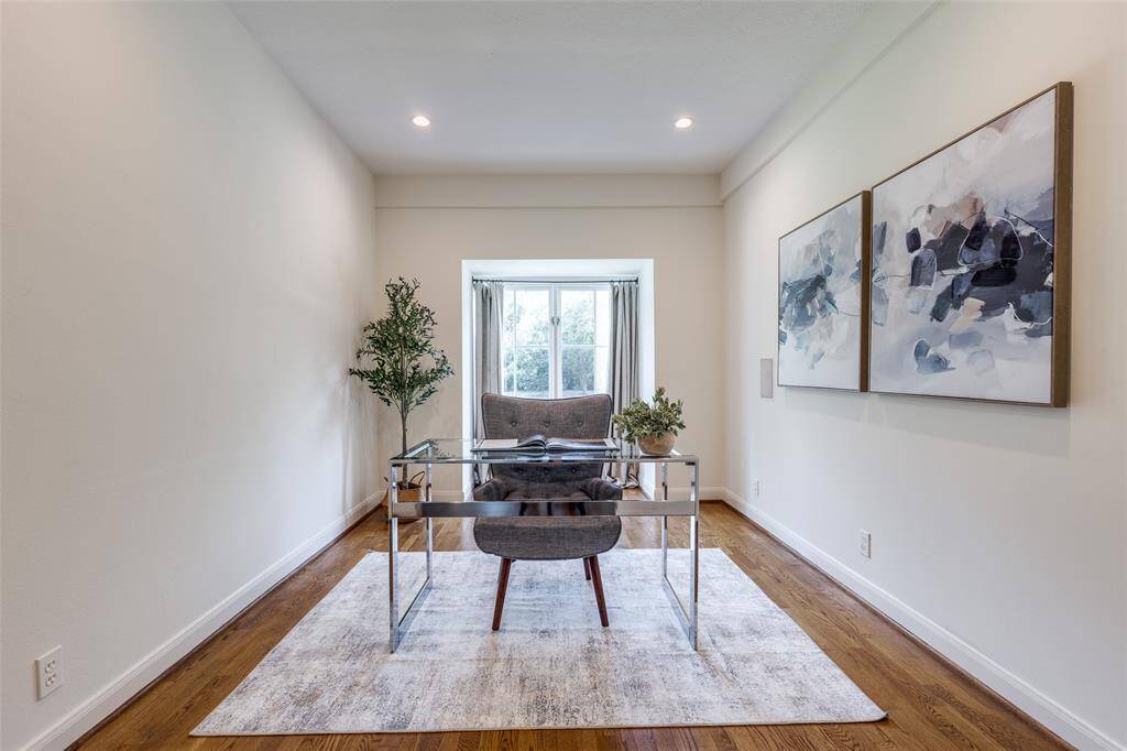 Downstairs office.