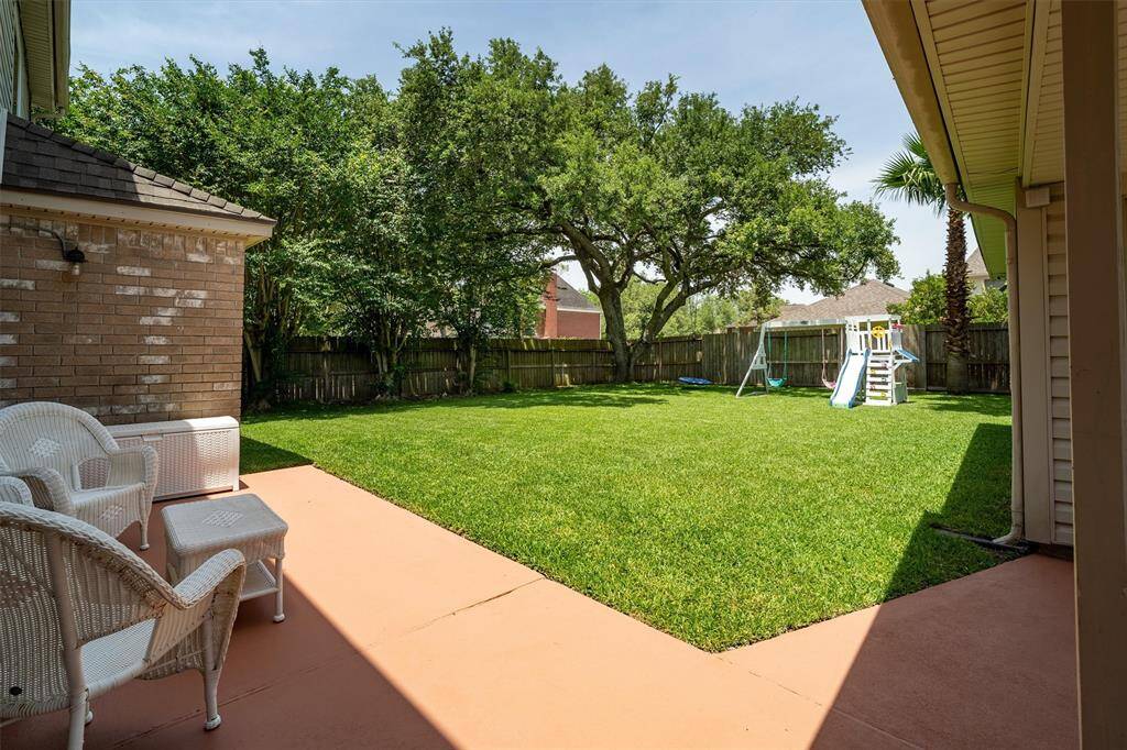 Shaded seating area overlooking your beautiful backyard