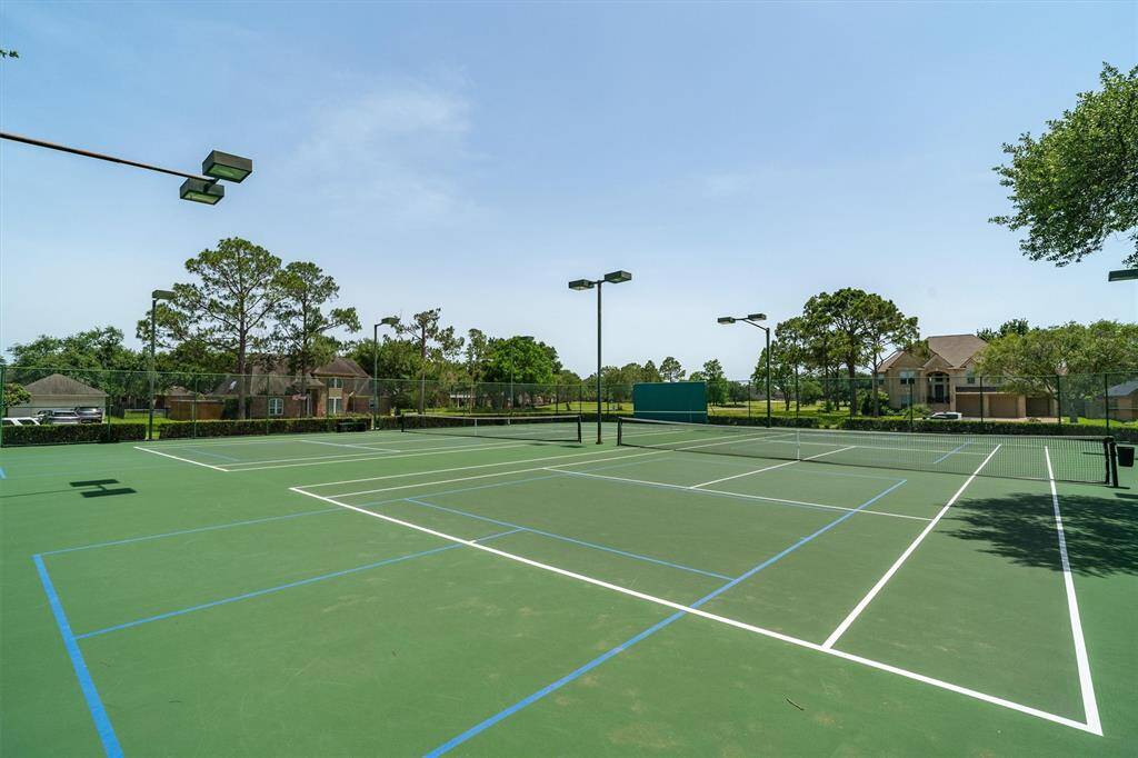 Community tennis courts