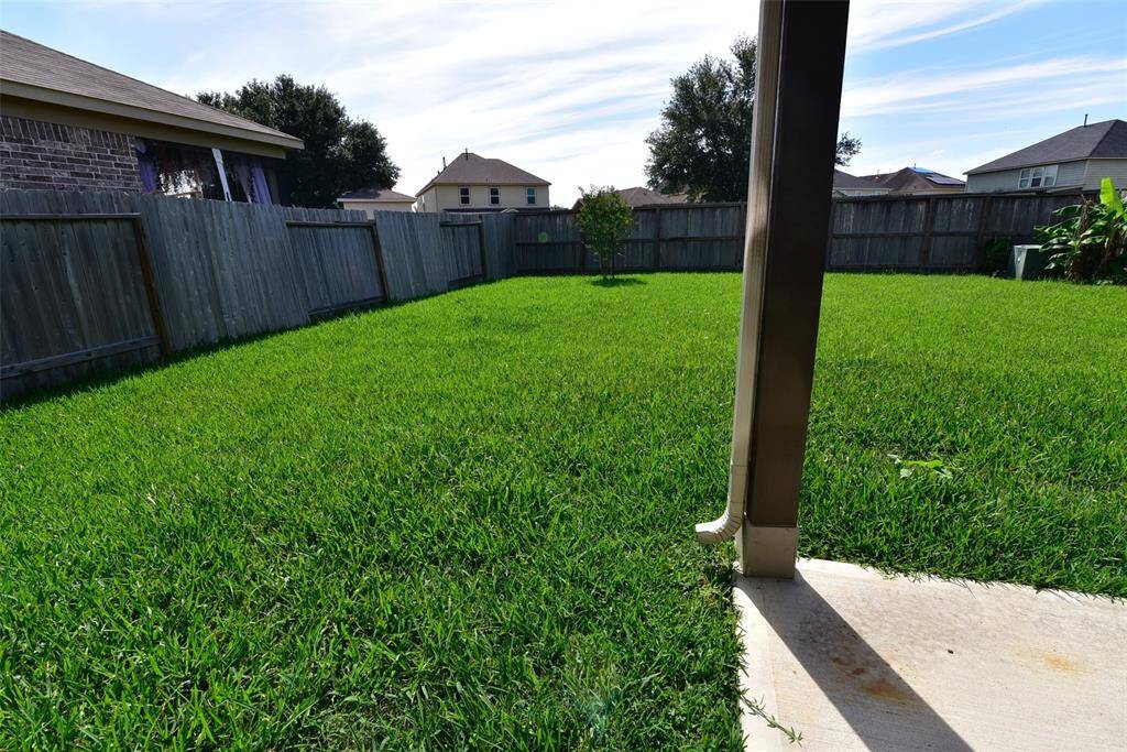 LOVELY BACK YARD.