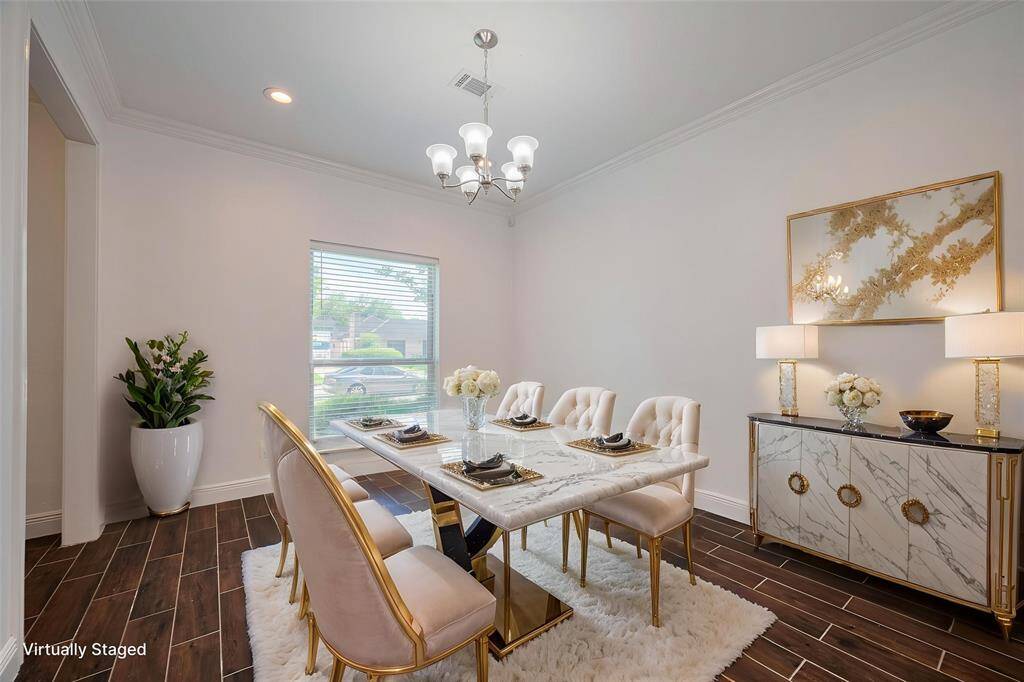 Formal Dining/ Virtually Staged