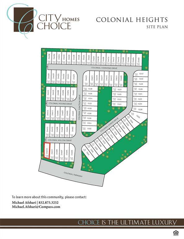 Site-Plan - outlined RED is the homes fantastic corner location!