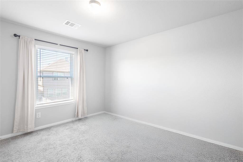 Fourth Bedroom upstairs. Actual furniture digitally removed!