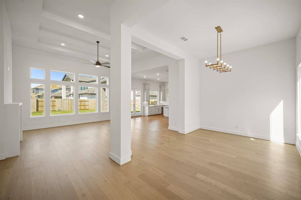 Seamless flow between the dining and living areas, creating a harmonious and open living space.