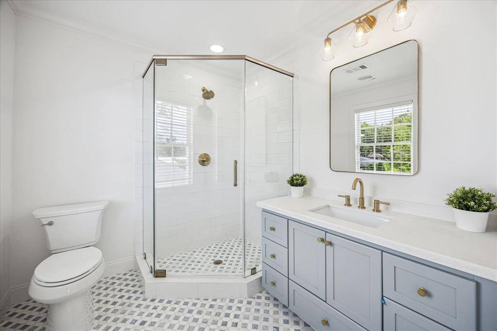 Bathroom for the old primary bedroom.