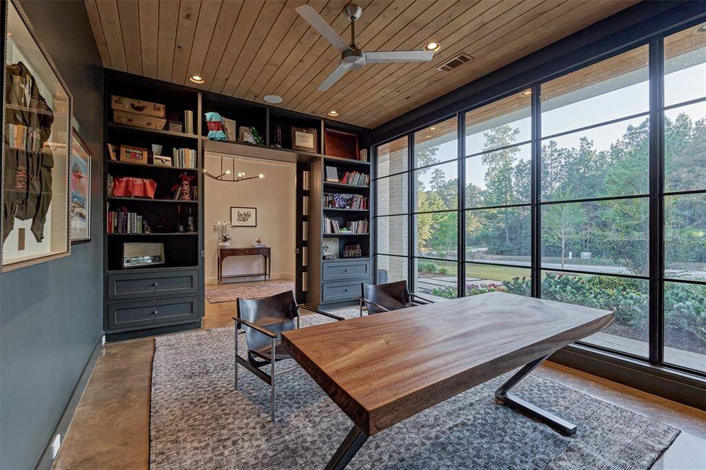 Ideal workspace with modern fixtures and thoughtful design for productivity