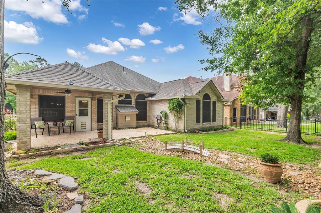 Imagine enjoying this extended patio space - great for grilling.