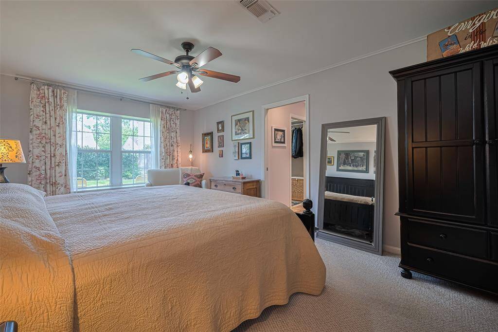Enjoy your view to the private quiet back yard space with double pane low-E windows