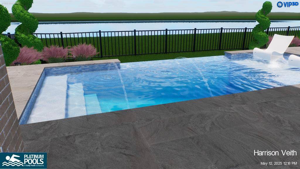 This pool rendering shows the incredible potential for a custom pool to make your own backyard oasis. Imagine swimming with a lake view, cooling off on hot Texas days, and creating lasting memories in your personal waterfront retreat.