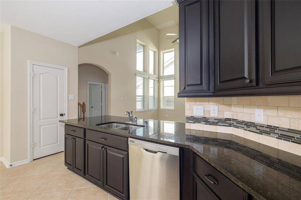 Kitchen sink, dishwasher, and plenty of cabinet space
