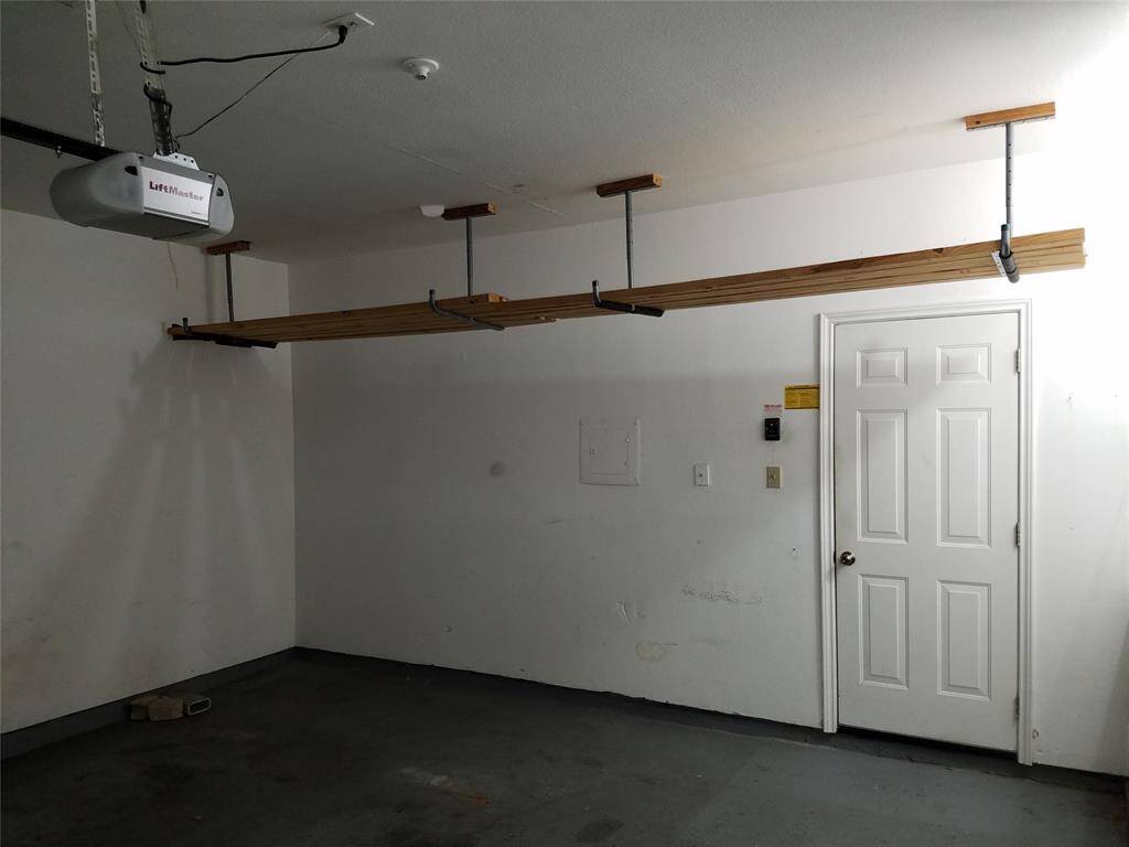 Overhead storage.