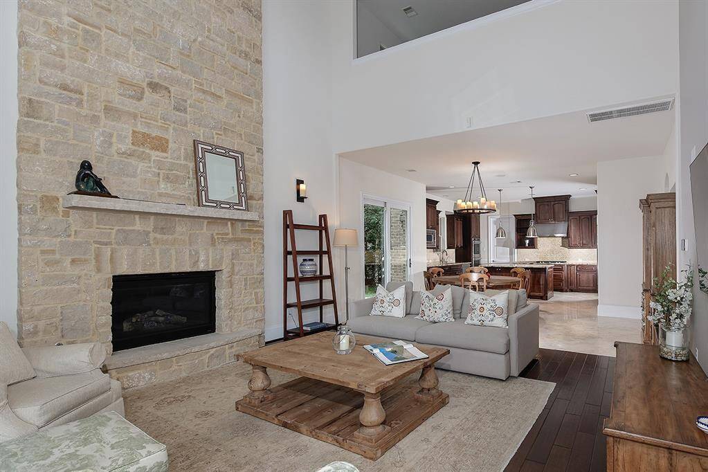Relax in the family room, dining area and gourmet kitchen