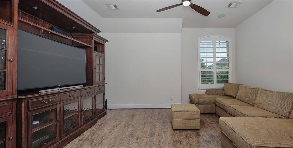 Enjoy movie nights in the media room