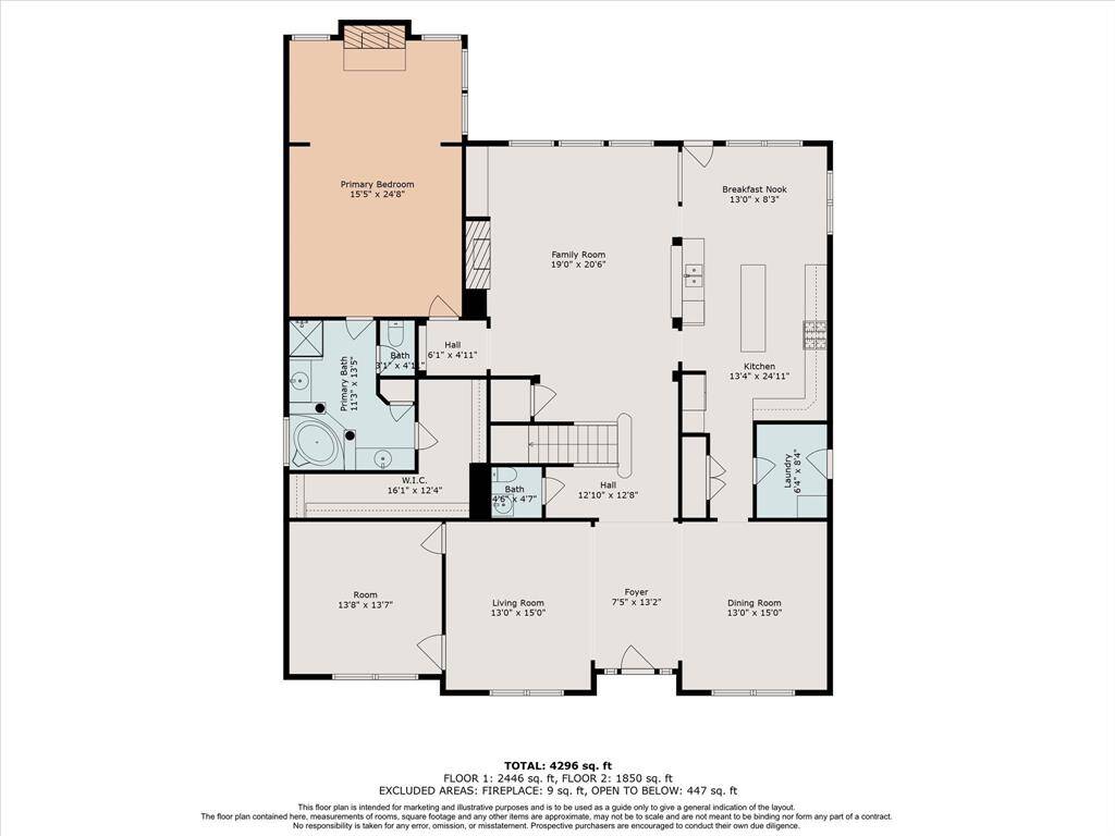 Floor Plan - First FloorSquare Footage is approximate and should be independently verified.
