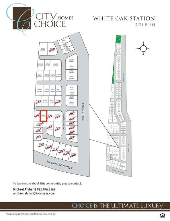 Site Plan - outlined in RED shows the homes location!
