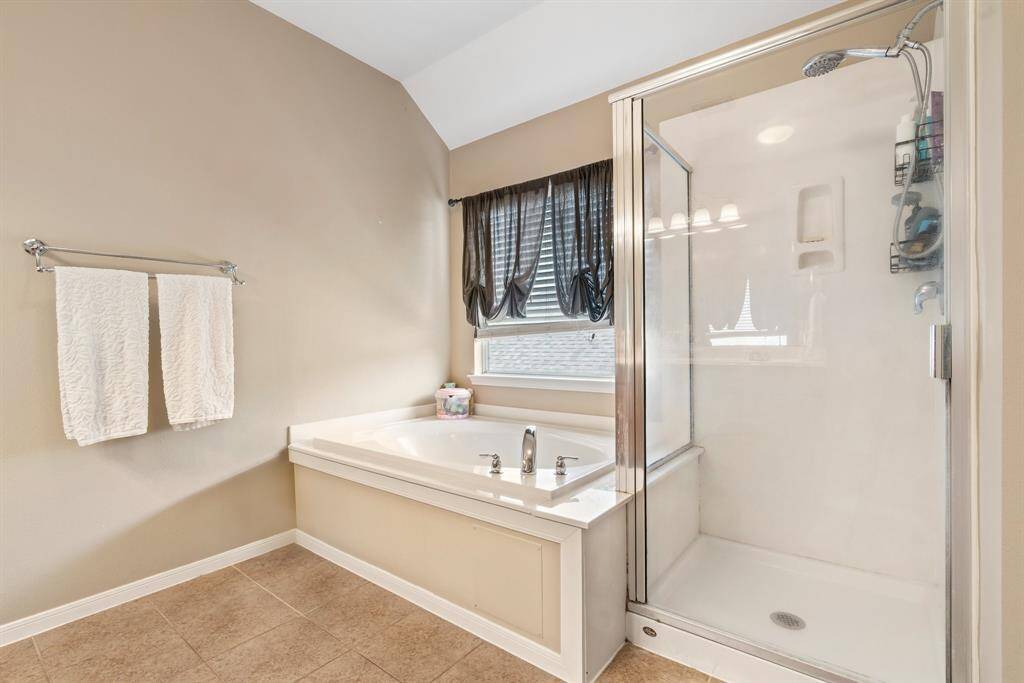 Separate Shower and Soaking Tub