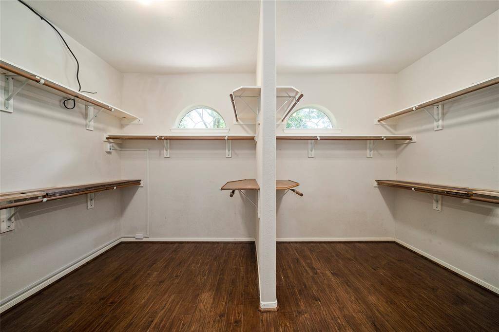 huge walking closet