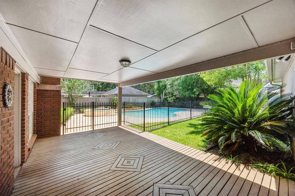 Beautiful covered back porch!