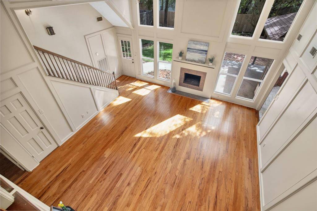 These cabinets are extra appealing because of the wood used, and the interior hinges offering such a clean, sleek look!