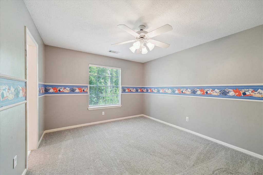 All of the bedrooms upstairs are very roomy.