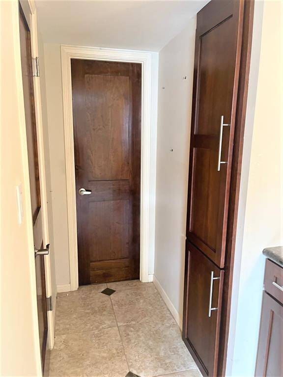 Linen cabinet on the right