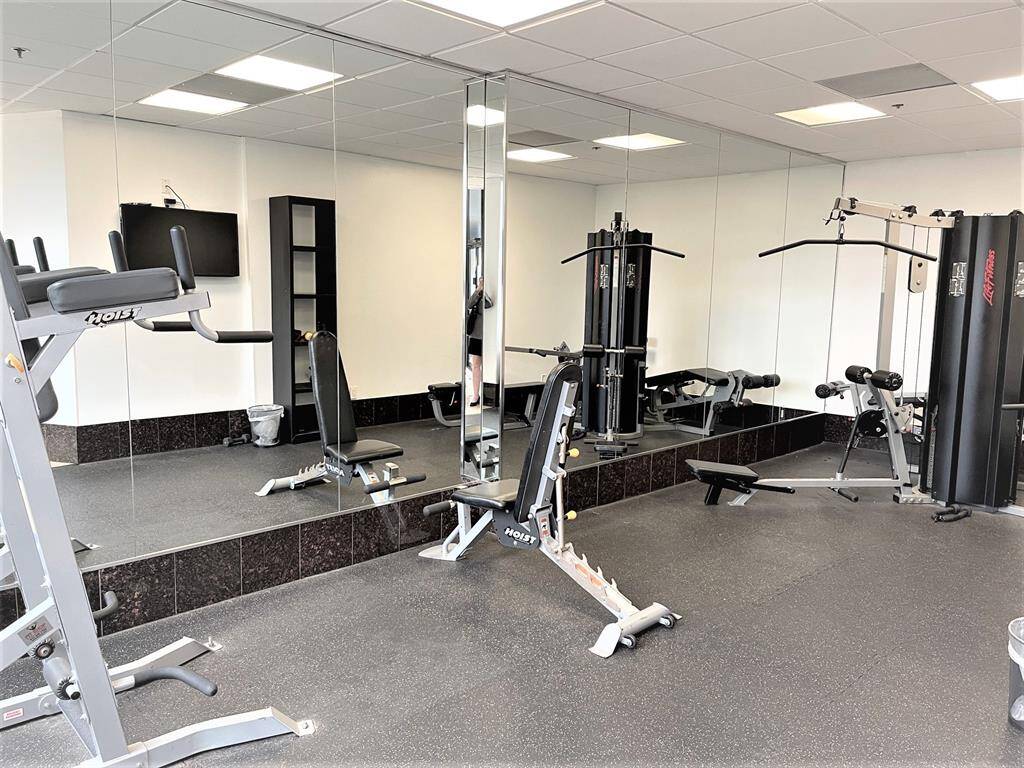 Get a full workout in this private gym!