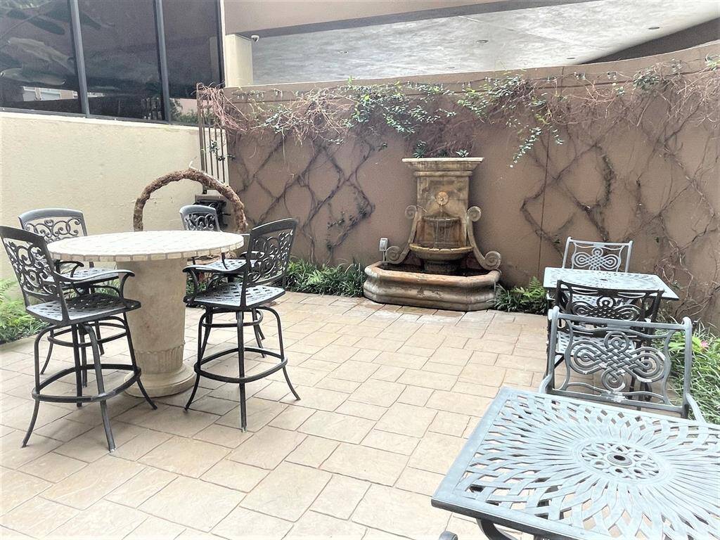 Patio outside of the private catering kitchen and club room