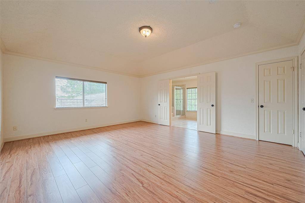 Spacious primary suite on 2/F