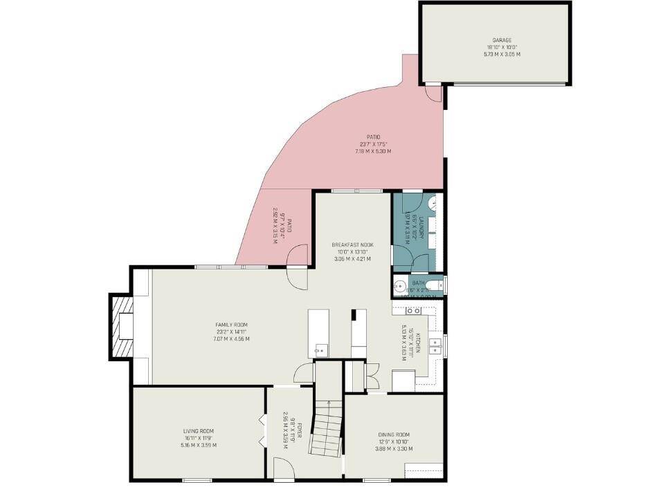 Full view of the first floor.