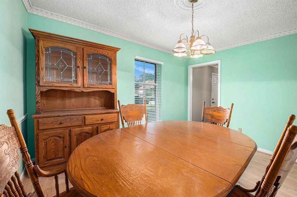 Extra view of this formal dining room.