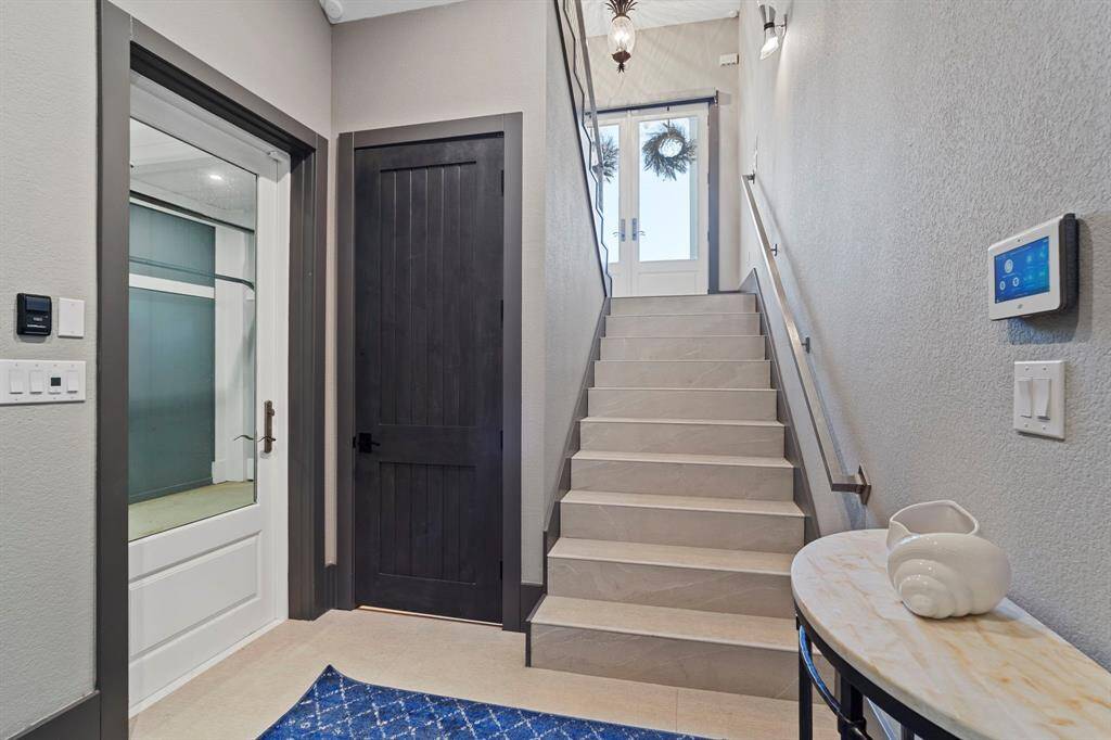 Access from ground floor. Elevator to the left of the staircase.