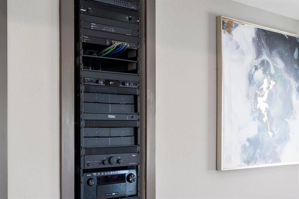 Sonos sound system throughout home, balconies & ground floor. Full media rack.
