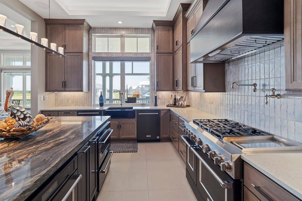 Natural light fills the home from large windows and provides 360 views.