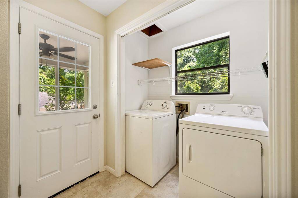 Laundry chute from upstairs into utility room