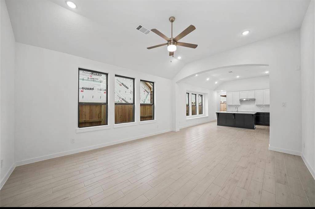 Full length windows gives the home natural light.