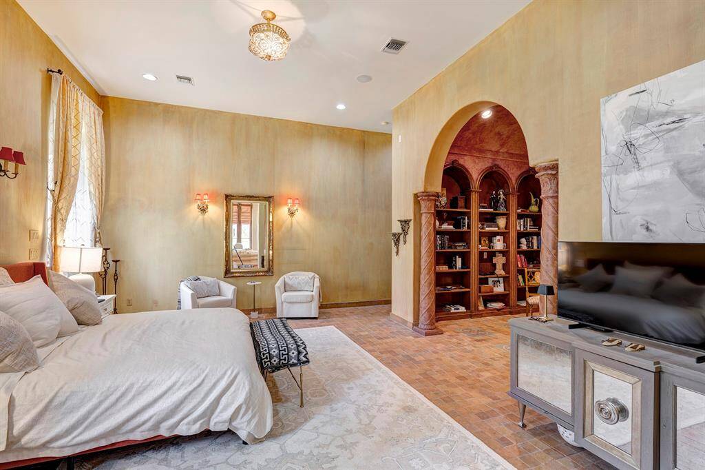 Primary bedroom with attached sitting room