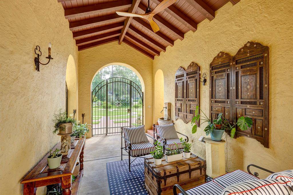 Patio offers wonderful space to enjoy the paper or conversation