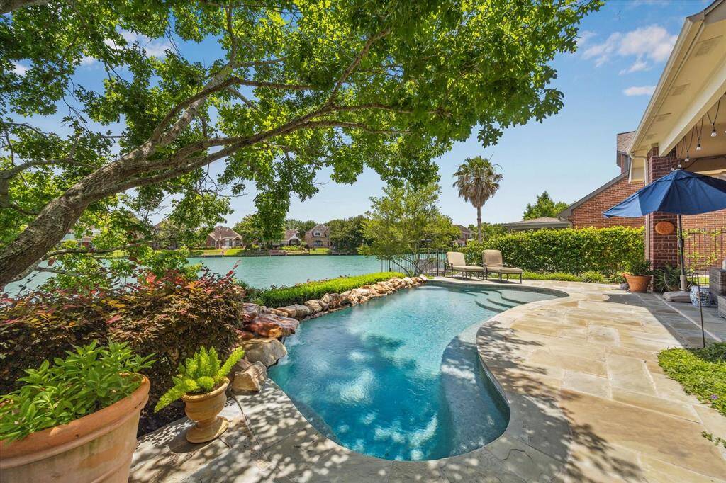 The heated pool is so perfect overlooking the lake.  What a great place to start and end your day!